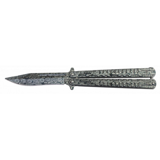 ΣΟΥΓΙΑΣ Albainox damascus balisong knife.Bl 10.1