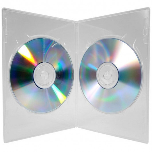Θήκη DVD-CD  Διπλή Διάφανη