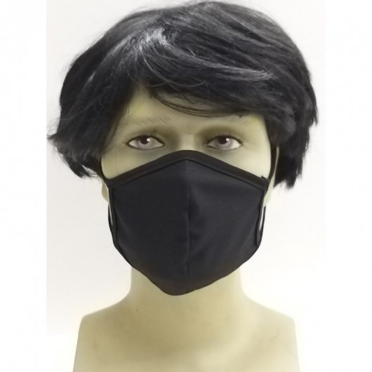 Osio OFM-3205BL Υφασμάτινη μάσκα προστασίας προσώπου μαύρη
