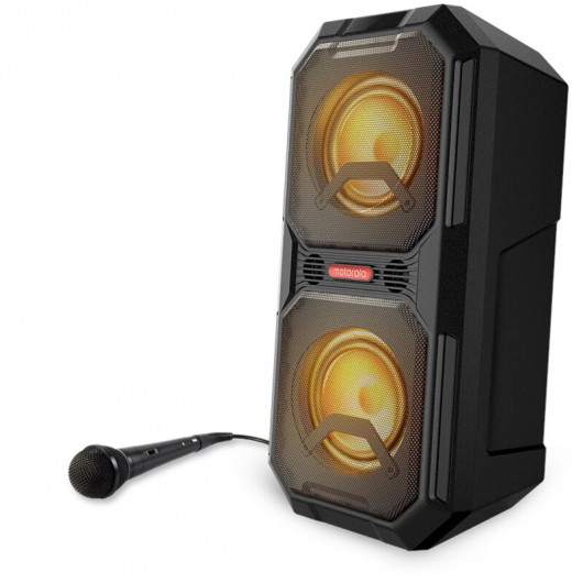 Motorola Sonic Maxx 820 Φορητό αδιάβροχο Bluetooth 5.0 karaoke party speaker με LED, TWS για σύνδεση με δεύτερο, μικρόφωνο – 80 W RMS
