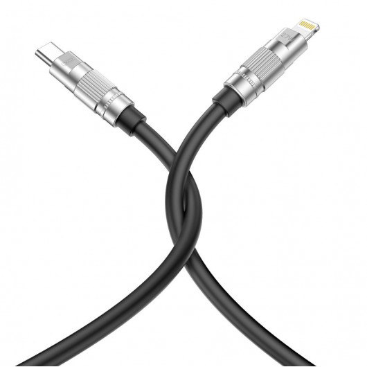 XO-NB- Q228A     TYPE C USB SILICONE CABLE PD27W καλώδιο φόρτισης και μεταφοράς δεδομένων Type C  σε Lightning  1,2m