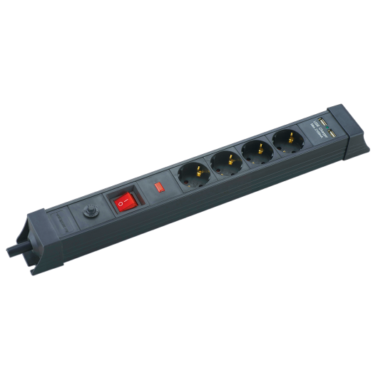 SP-04S-USB ΠΟΛΥΠΡΙΖO ΑΣΦΑΛΕΙΑΣ 4 ΘΕΣΕΩΝ ΣΟΥΚΟ ME 2 ΘΥΡΕΣ USB