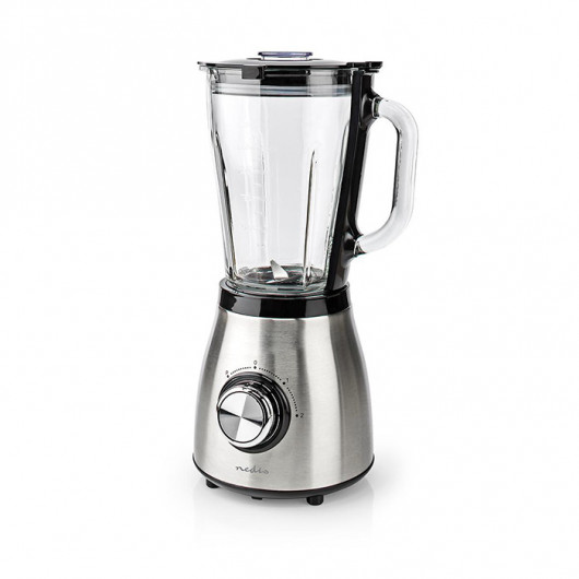 NEDIS KABL350CAL Stand Blender 800W 1.5l  Glass 2-Speed Setting Black / Silver