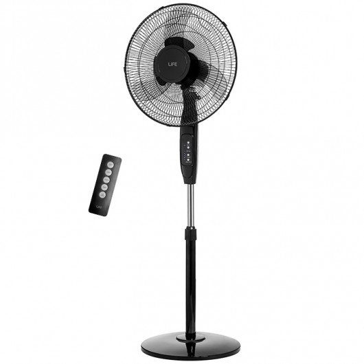 LIFE BOREAS 16" STAND FAN WITH REMOTE CONTROL, 40W