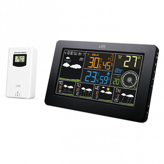 LIFE OCEANIC SMARTWEATHER Wi-Fi WEATHER STATION WITH WIRELESS OUTDOOR SENSOR