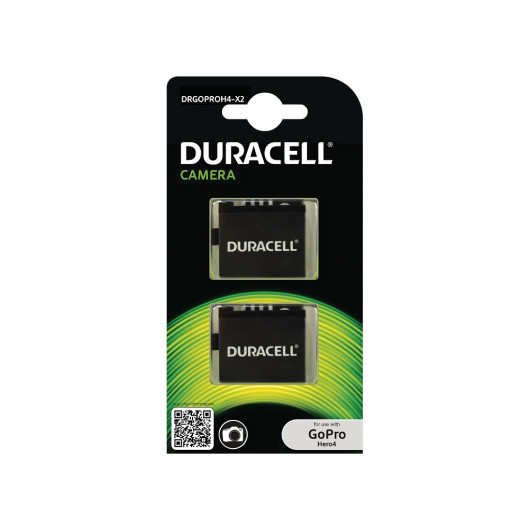 Duracell DRGOPROH4-X2 Camera Battery 38V 1160mAh (Pack of 2)