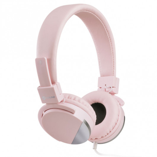 MELICONI 497457 SPEAK METAL ROSE Στερεοφωνικά ακουστικά με μικρόφωνο, με βύσμα jack 35mm, σε ροζ χρώμα