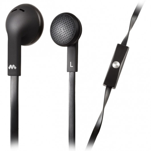 MELICONI MYSOUND SPEAK FLAT BLACK Στερεοφωνικά ακουστικά με μικρόφωνο (ψείρες), με βύσμα jack 35mm