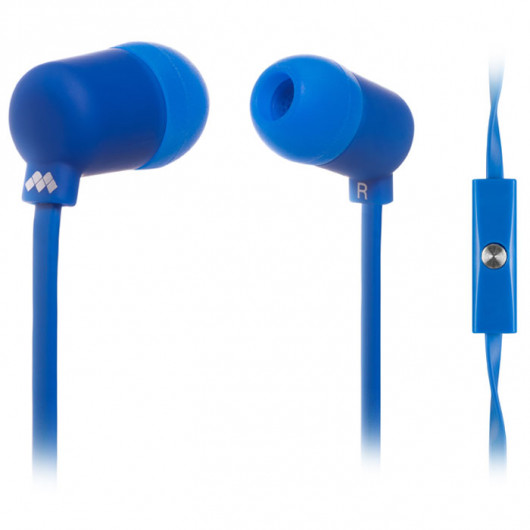 MELICONI MYSOUND SPEAK FLUO BLUE Στερεοφωνικά ακουστικά με μικρόφωνο (ψείρες), με βύσμα jack 35mm, σε μπλε χρώμα
