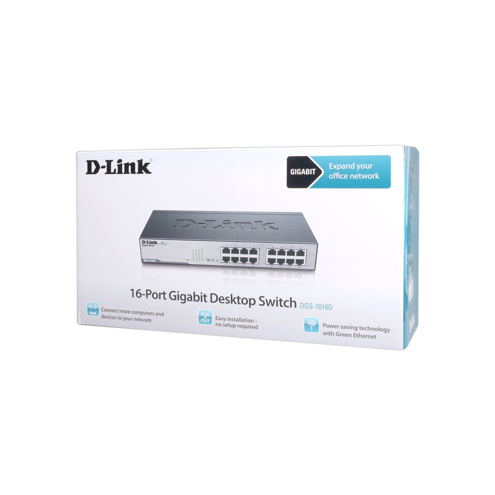 D-Link DGS-1016D 16-Port Gigabit Desktop Switch (DGS-1016D/E)