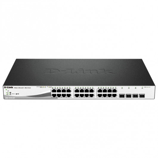 D-LINK DGS-1210-28P 24-Port Gigabit PoE +4 SFP Unmanaged Metro Ethernet Desktop Rackmount Switch