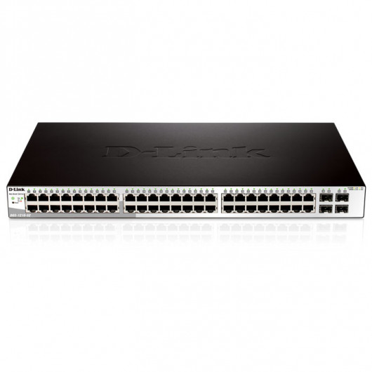 D-LINK DGS-1210-52 52-Port Gigabit Smart Managed switch, 48xGigabit & 4xSFP ports