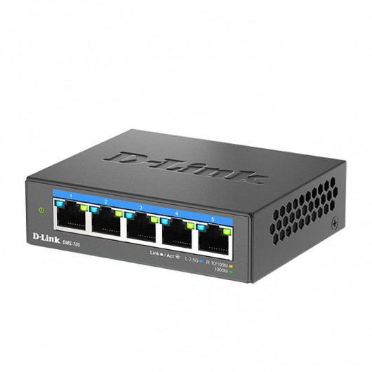 D-LINK DMS-105 5-Port 25G Multi-Gigabit Desktop Switch