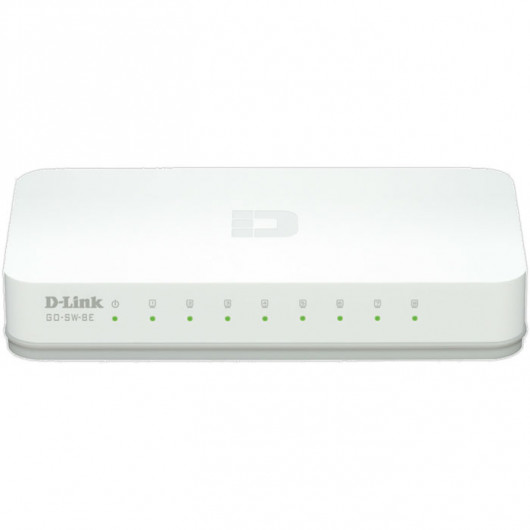 D-LINK GO-SW-8E 8-Port Fast Ethernet Easy Desktop Switch 10/100
