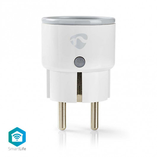 NEDIS WIFIP110FWT Wi-Fi Smart Plug, 10A,  με μετρητή κατανάλωσης ενέργειας