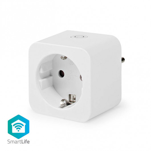 NEDIS WIFIP121FWT Wi-Fi Smart Plug με μετρητή κατανάλωσης ενέργειας, 3680W