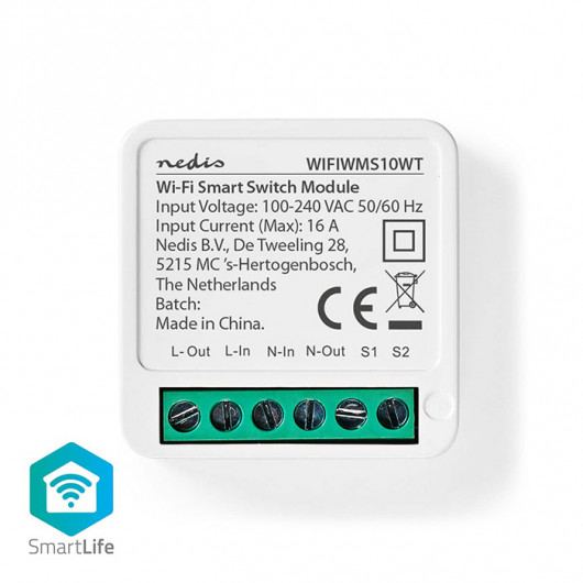 NEDIS WIFIWMS10WT Wi-Fi Smart διακόπτης,16A