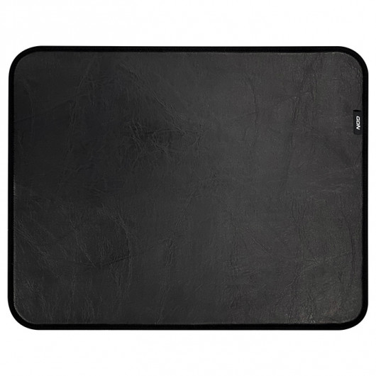 NOD FRESH BLACK Δερμάτινο mousepad σε μαύρο χρώμα, 350x270x3mm