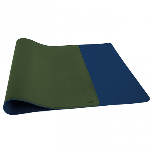 NOD STATUS XL GREEN-BLUE XL Δερμάτινο mousepad διπλής όψης, λαδί-βαθύ μπλε, 800x345x18mm