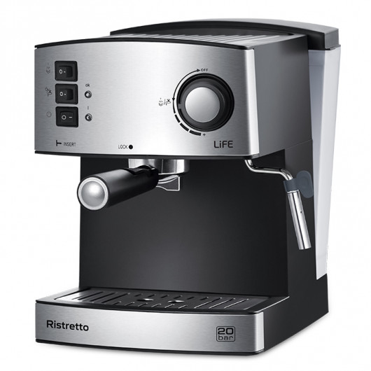 LIFE RISTRETTO 20BAR Mηχανή Espresso - Cappuccino 20bar, 850W