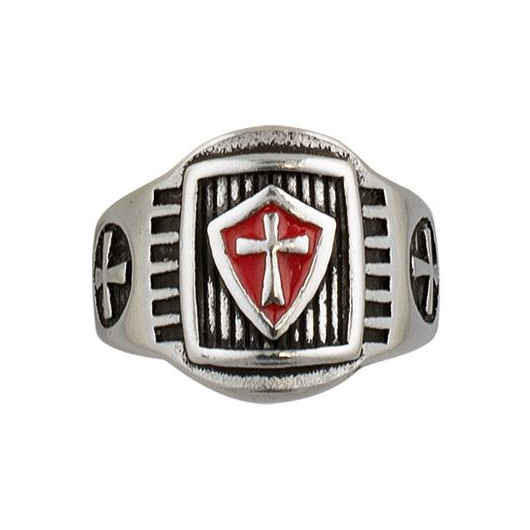 Δαχτυλίδι Templar shield ring. Size O21