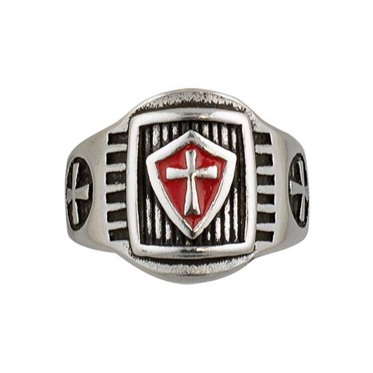 Δαχτυλίδι Templar shield ring. Size O22