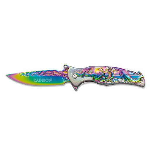 ΣΟΥΓΙΑΣ ALBAINOX, Rainbow bicoloured penknife, blade 9cm, 18927