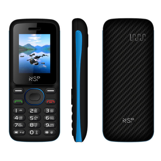 NSP 1800DS BLACK / BLUE (Ελληνικό Μενού) Κινητό τηλέφωνο Dual SIM με Bluetooth και οθόνη 1.