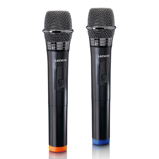 LENCO MCW-020BK Σετ 2 ασύρματων μικροφώνων με δέκτη 63 mm