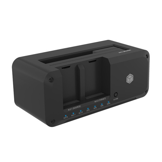ICY BOX IB-2924MSCL-C31Clone & Docking Station for SATA & M.2 HDDs/SSDs with USB 3.2 Gen 1 Type-C connection.