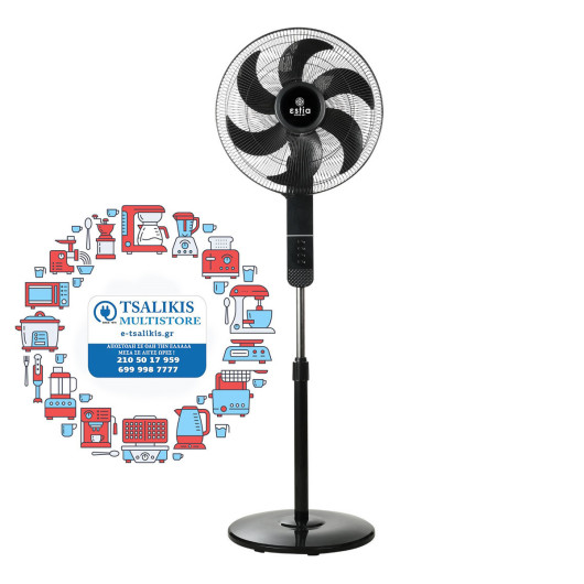 ΑΝΕΜΙΣΤΗΡΑΣ ΣΤΑΝΤ ΕΠΙΔΑΠΕΔΙΟΣ BOW 40cm 60w ΜΑΥΡΟΣ