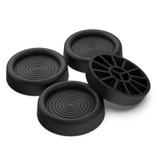 MELICONI 4 ANTI-VIBRATION FEET – BLACK COLOR4 Anti-vibration feet, black color.