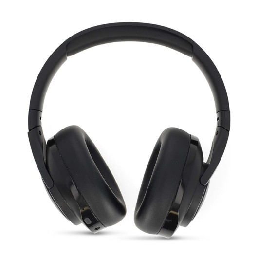 NEDIS HPBT6024BKWireless over-ear headphones with built-in microphone and volume control, black color.