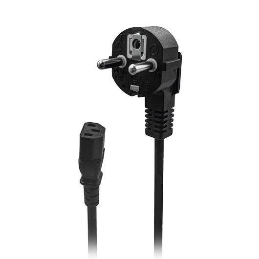 NOD PC13-2BPower cable Schuko male angled - IEC-320-C13 female, 2m