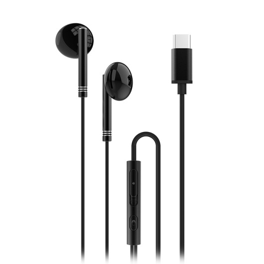 XO EP29Wired earphones with Type-C plug in black color