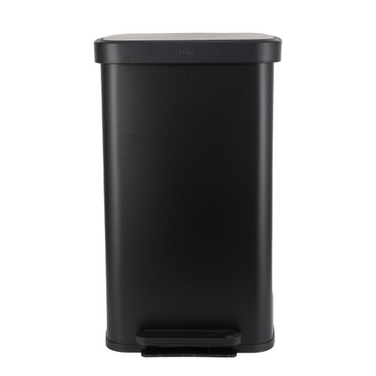 ESTIA ΚΑΔΟΣ ΑΠΟΡΡΙΜΑΤΩΝ FLATOP SOFT CLOSE 70lt ΜΑΤ ΜΑΥΡΟΣ