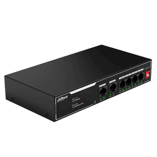 DAHUA SF1006LP6-Port Fast Ethernet switch with 4-Port PoE