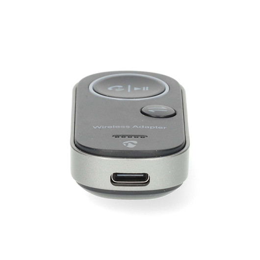 NEDIS BTTC2500BKBluetooth transmitter receiver with input: USB-C female - output: 3.5mm up to 1 device in black color. eshop