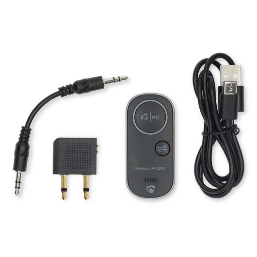 NEDIS BTTC2500BKBluetooth transmitter receiver with input: USB-C female - output: 3.5mm up to 1 device in black color. eshop