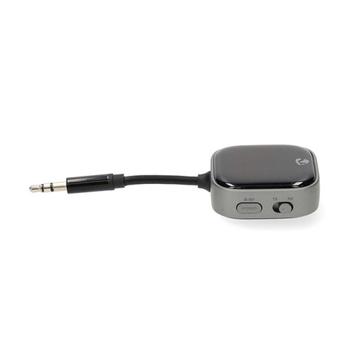 NEDIS BTTC2550BKBluetooth transmitter receiver with input: USB-C female - output: USB-C female up to 2 devices in black color. eshop