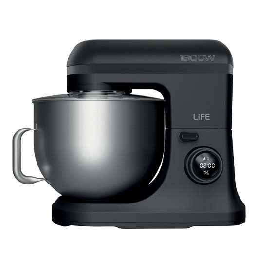 LIFE BOSS Flat Black SeriesKitchen machine with 12L inox mixing bowl, 1800W