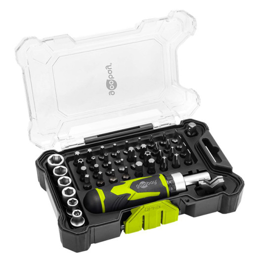 GOOBAY 77842Screwdriver set with 43-piece bit set