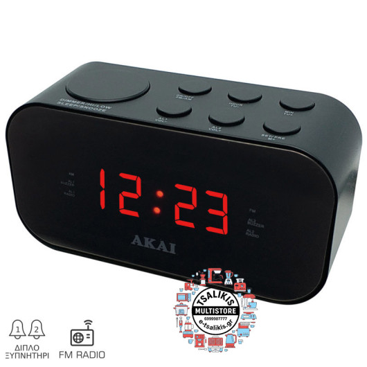 ΡΟΛΟΙ-ΞΥΠΝΗΤΗΡΙ ΡΕΥΜΑΤΟΣ AKAI ΜΕ ΡΑΔΙΟΦΩΝΟ