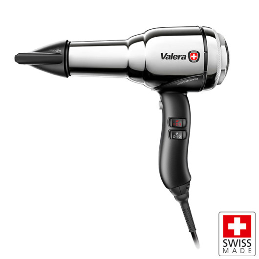 VALERA SWISS STEEL-MASTER LIGHT CHROMELight professional steel hairdryer with ions generator.