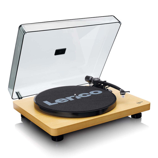 LENCO L-30WDWooden turntable with MMC Cartridge and PC Encoding, wood