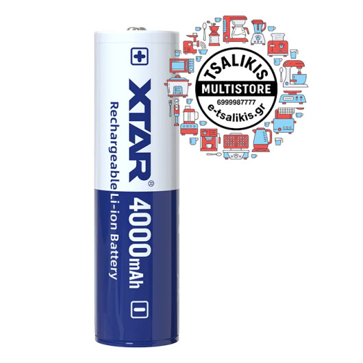 ΜΠΑΤΑΡΙΑ XTAR 18650 4000mAh με ΠΡΟΣΤΑΣΙΑ