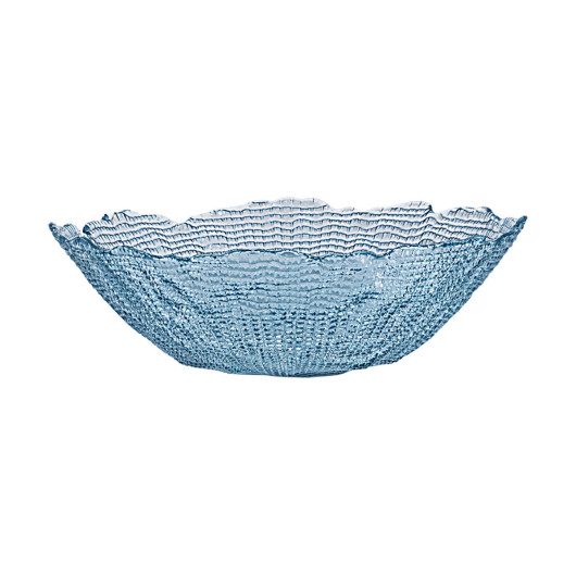 ESTIA ΣΑΛΑΤΙΕΡΑ ROCHE ΓΥΑΛΙΝΗ 27.5x8cm ΜΠΛΕ