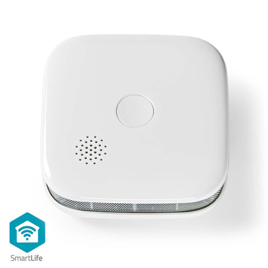 NEDIS WIFIDS21WTSmartLife Wi-Fi smoke detector with sensor life cycle: 10 year, 85dB in white color.