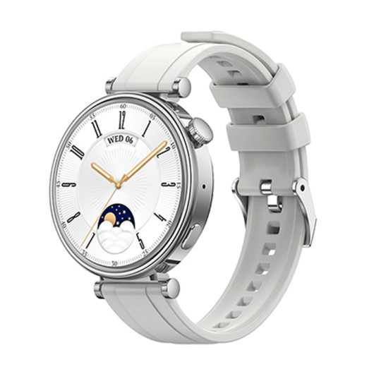 XO GT4 SILVERSmartwatch with AMOLED display in silver color