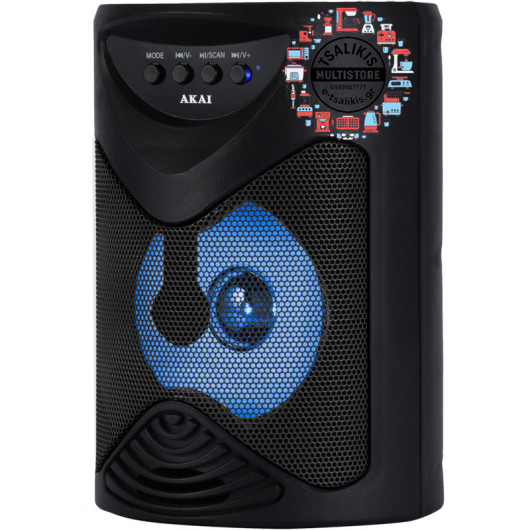 ΗΧΕΙΟ BLUETOOTH AKAI με ΛΕΙΤΟΥΡΓΙΑ KARAOKE